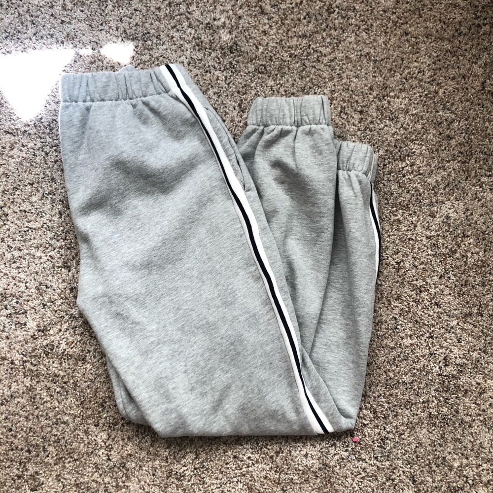 brandy melville stripe sweatpants